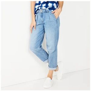 Sonoma High Rise Pleat Front Jeans